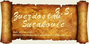 Zvezdoslav Šutaković vizit kartica